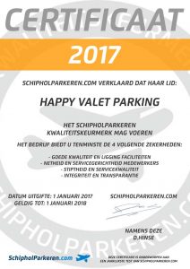 certificaat-happy-valet-parking