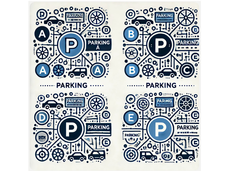 parkeren schiphol labels